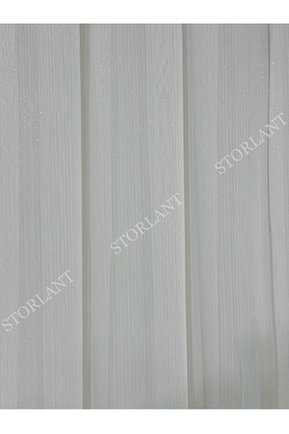 Simli Bambu Ağır Gramajlı 1/3 Sık Pileli Ütü İstemez Tül Perde Yoğun Dokulu Premium Bambu Kırık Beyaz