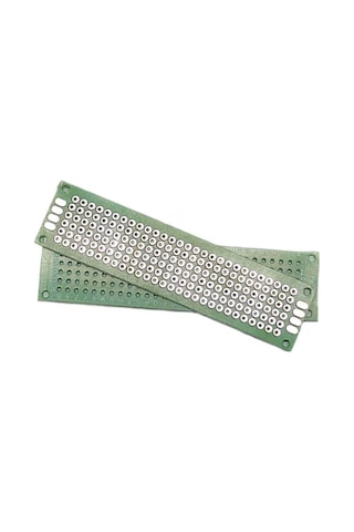 Koodmax 2 Adet 2x8cm Proto Pcb Delikli Pertenaks Prototip Deney Kartı Delikli Plaket Pertinaks