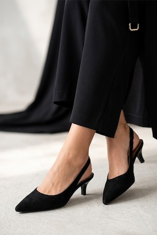Ayakkabı Fuarı Elit Sıs02s Kadın Klasik Topuklu Ayakkabı Siyah
