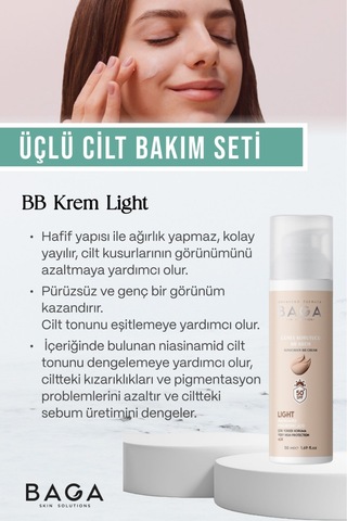 Bb Krem Light & Vitamin Kompleks Krem & Vitamin Kompleks Serum Üçlü Cilt Bakım Seti Diğer