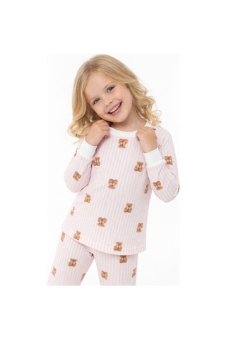 Teddy Kız Çocuk Pijama Takım Pembe