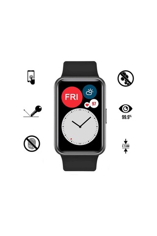 Huawei Watch Fit Zore Ppma Pet Saat Ekran Koruyucu-Siyah