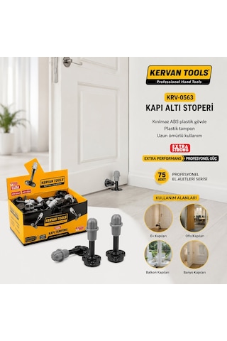 Kervan Krv-0563 Kapı Altı Stoperi Ve Plastik Tampon- 75'li Paket Diğer