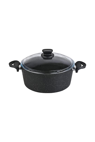 Lavonni Granit Derin Tencere Siyah 26 Cm