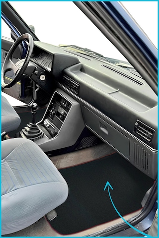 Renault Broadway R9 /11 Spring Fairway Flash 5 Parça Araç Halı Paspas Kırmızı Kenarlı Oto Paspas