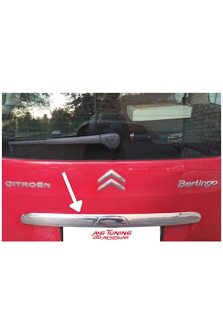Citroen Berlingo 2008 - 2018 Arası Krom Bagaj Çıtası Paslanmaz Çelik Crlbrgbg0000001