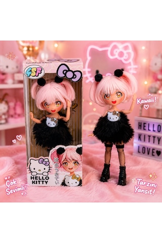 Hello Kitty Moda Bebek Lisanslı Kawaii Koleksiyon Oyuncağı 001