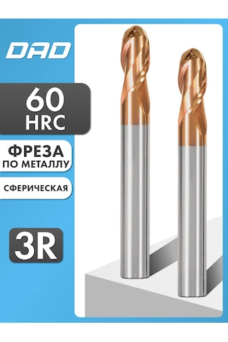 Dad 3r 6d 12c 6d 50l Hrc60 Metal Kesme Frezesi - 1 Adet 187031053