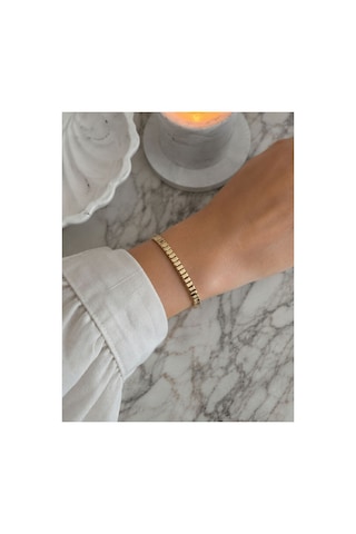Kadın Gold Kare Bloklu İtalyan Zincir Bileklik Modern Kalın Plaka Ezme Bileklik Altın Kadın Gold Kare Bloklu İtalyan Zincir Bileklik Modern Kalın Plaka Ezme Bileklik Altın
