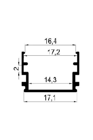Alüminyum Boş Kasa Led Profil Yerli Kasa Led Bar Kasa