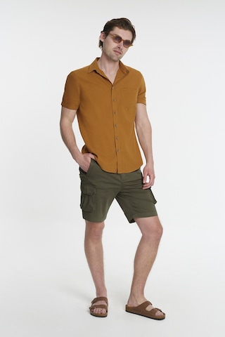 Lf2024492 Gömlek K.kol Dark Camel