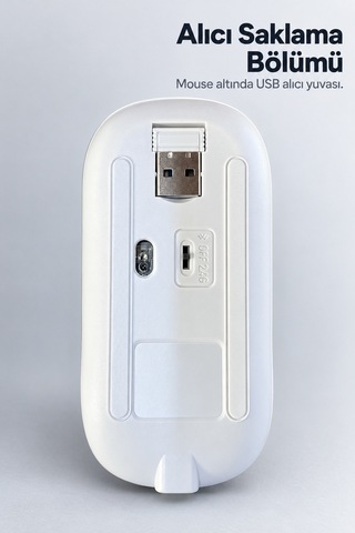 Türkçe Q Kablosuz Klavye Ve Beyaz Mouse Takımı