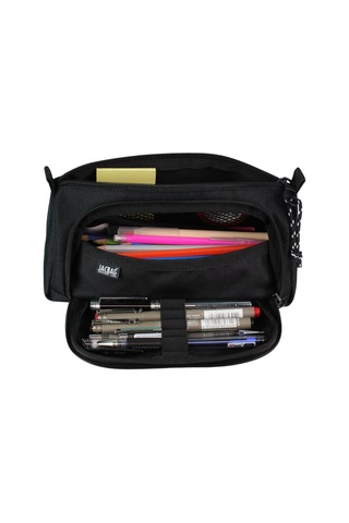 Jacbag Prime Xl-lastik Ayraçlı İki Bölmeli Kalem Kutusu Prime Xl-siyah Renk