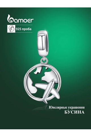 Bamoer Bileklik İçin Gümüş 925 Sılver . Ovallanmış Madalya 193277075