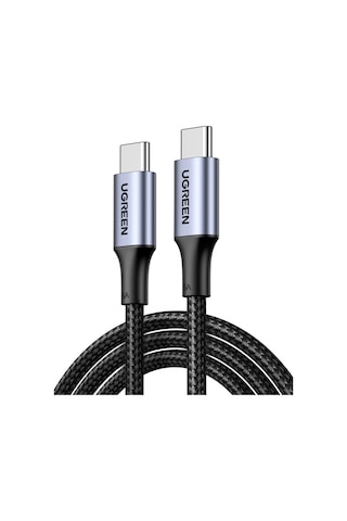 Ugreen Usb-c 100w 5a Qc Pd Örgülü Hızlı Şarj Kablosu, 1 M, Siyah, 70427