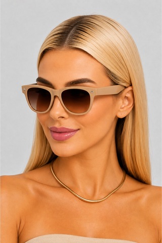 Wayfarer Unisex Güneş Gözlüğü Şık Tasarım Optik Uyumlu Kahverengi