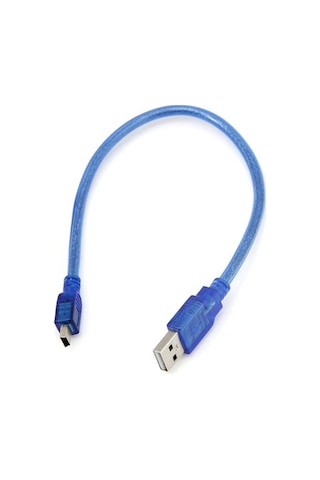 Mini Usb Kablo 30cm Usb A Mini Usb 5 Pin, Veri Ve Şarj Kablosu