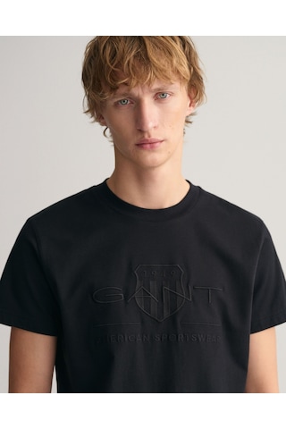 Gant Erkek T-shırt 2003140-005 2003140-005 Siyah Siyah