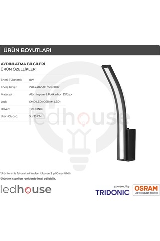 Nava Lux Modern Dekoratif Duvar Aplik Linear Led Aydınlatma Linee