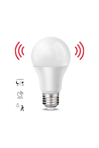 Cata 12 W Radar Sensörlü Led Ampul - Beyaz Işık 6000k - Ct-4259