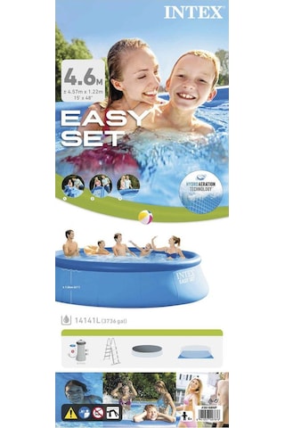 Intex Easy Set Havuz 457x122cm 26168 Çok Renkli