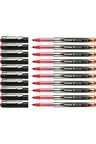 Schneider Xtra 805 İğne Uçlu Kalem 0.5 Kırmızı 10'lu Set