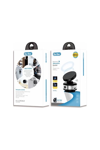 Go Des Gd-hd229 130mah Type-c Portlu Elektirikli Vakum Özellikli Telefon Tutucu Siyah