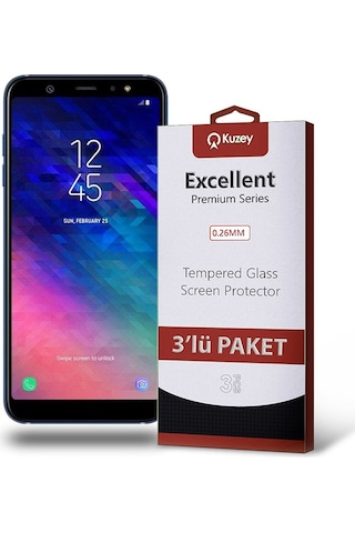 Samsung Galaxy Uyumlu A6 Plus 2018 Ekran Koruyucu 3 Adet (532141251)