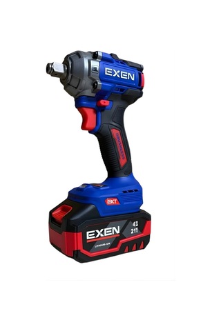 Exen EN214 21V 4AH EX018026 Kömürsüz Şarjlı Makina 2'li Set