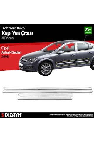 S-dizayn Opel Astra H Sd Krom Kapı Yan Çıtası 2008-2013