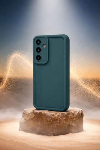 Samsung Galaxy A55 5g Uyumlu Kamera Çıkıntılı Mat Silikon Telefon Kılıfı Resimdeki