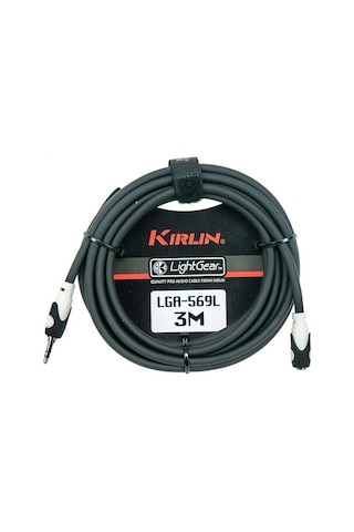 Kirlin Lga-569Lbk 3.5Mm Trs Jack - 3.5Mm Trs Jack 3 Metre Kablo