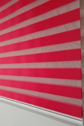 Venassa Kirmizi Bambu Zebra Stor Güneşlik Perde