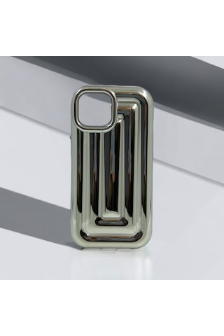 Apple Uyumlu iPhone 11 Rudra Seri Labirent Desen 3d Metalik Silikon Kapak