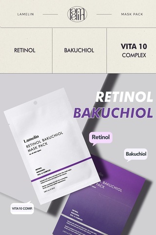 Retinol Ve Bakuchiol İçeren Yoğun Bakım Maskesi Retinol + Bakuchiol Mask Pack