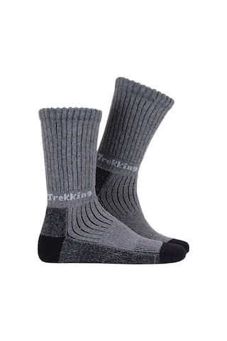 Thermoform Unisex Trekking Yürüyüş Çorabı Antrasit