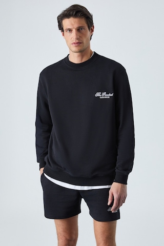 Federer Erkek Uzun Kollu Regular Bisiklet Yaka Siyah Eşofman Takımı