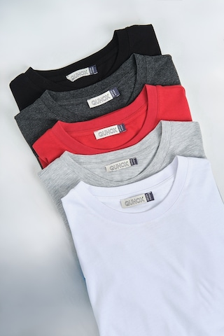 Erkek %100 Pamuk Regular Kalıp 5 Li T-shirt Paketi Siyah