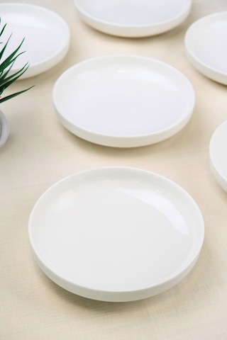 Tabak Evi Porselen Sofia Çukur Tabak 18,5cm 620cc 6 Lı Krem