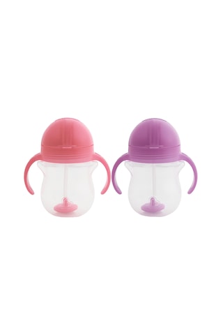 Munchkin Tıklama Kilitli Uçlu Alıştırma Bardağı, 6ay+,207ml,pembe Mor - Pembe