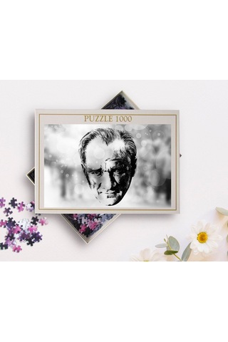 Bk Home Karakalem Atatürk Tasarımlı 1000 Parça Profesyonel Puzzle