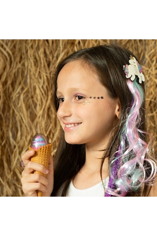 Lukky Unicorn Klipsli Mavi/pembe Saç Tokası 35 Cm