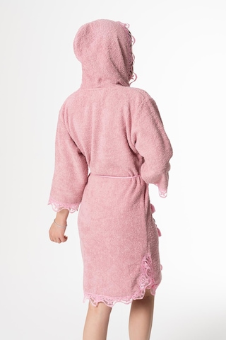 Rosa Gelin Bornoz Set 5 Parça Dantelli Fantezi Çeyizlik Takım Pembe