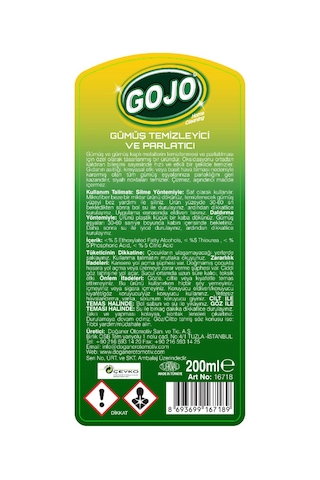 Gojo Gümüş Temizleyici Ve Parlatıcı 200 Ml