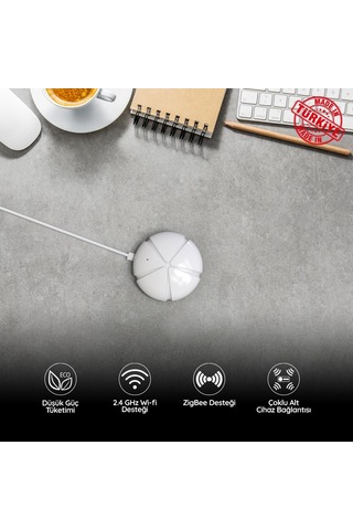 Bilicra Akıllı Isıtma Seti - 3 x S-Warm Akıllı Termostatik Radyatör Vanası ve 1 x Link Zigbee Gateway