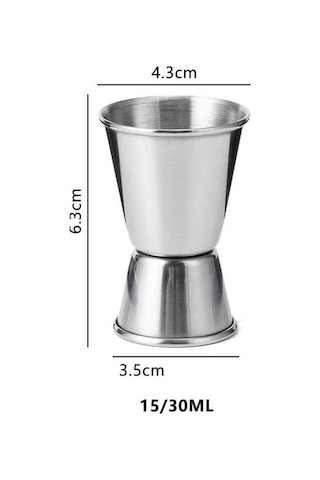 Wondernest Uçlu Paslanmaz Ons Ölçü Lichen Çift Çelik Bardağı, 2'li Paket