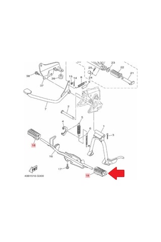 Yamaha Crypton C8 Or. Basamak Lastiği 1 Adet 4S9-F7413-00