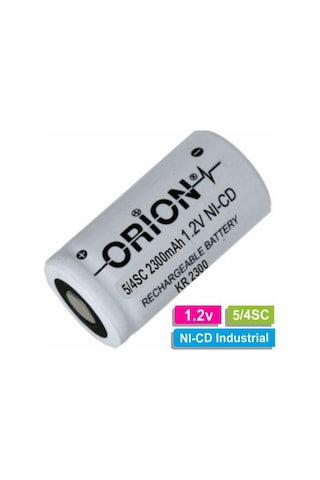 Orion 2300 mAh 1.2 V 5/4SC Boy Ni-CD Industrial Şarj Edilebilir Pil