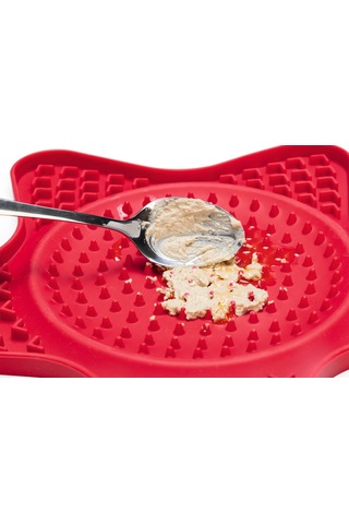 Beeztees Yavru Köpek Yaş Mama Yeme Oyuncağı, Yıldız Şeklinde, Silikon, Kırmızı, 20x20cm