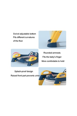 Sones Ev Çocuk Tuvalet Oturağı Merdiven Bebek Katlanır Raf Minder Kılıfı, Model: Pu Yumuşak Ped